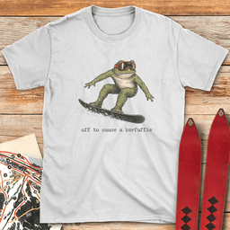 Kerfuffle Snowboard Frog T Shirt Gift For Snowboarder