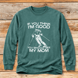 See My Mom Ski T Shirt Gift For Mom