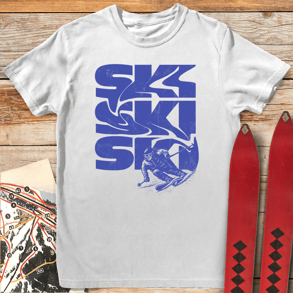 Liquid Carve T Shirt Gift For Skier