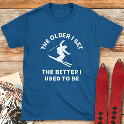Old Ski Skills T Shirt Gift For Skier