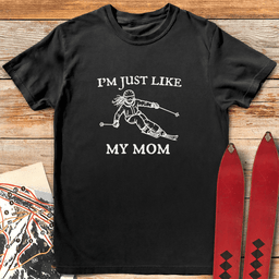 Just Like Her T Shirt Gift For Skier