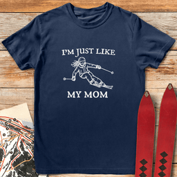 Just Like Her T Shirt Gift For Skier