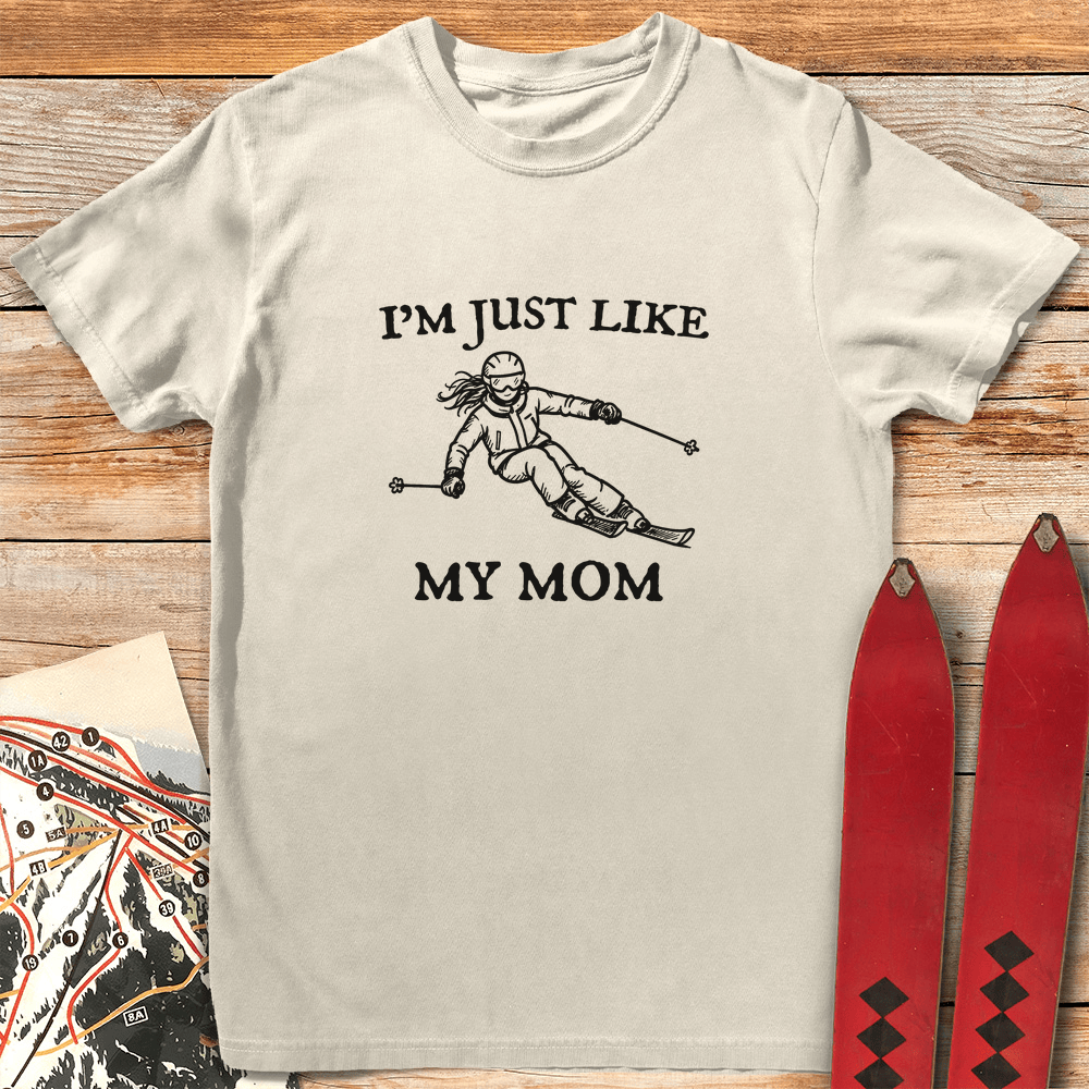 Just Like Her T Shirt Gift For Skier