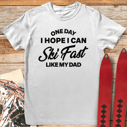 One Day I Hope T Shirt Gift For Skier