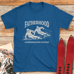 Shred With Kids T Shirt Gift For Skier