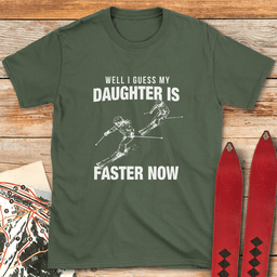 I Guess Shes Faster T Shirt Gift For Skier
