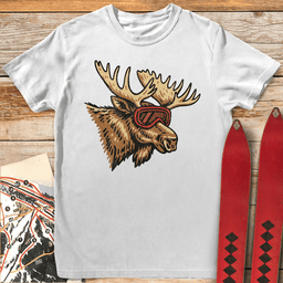 Ready Set Moose T Shirt Gift For Skier