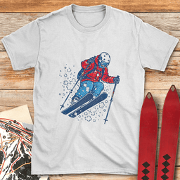 Powder Pillow T Shirt Gift For Skier