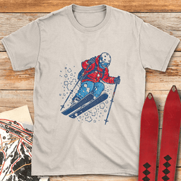 Powder Pillow T Shirt Gift For Skier