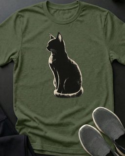 Midnight Glow Cat Tee Gift For Cat Lover