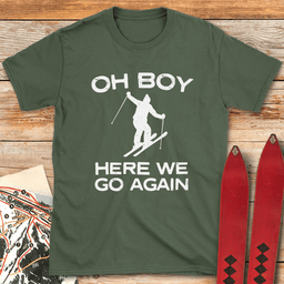 Here We Go Again Ski T Shirt Gift For Skier