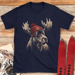 Canadian Goggle Moose T Shirt Gift For Skier