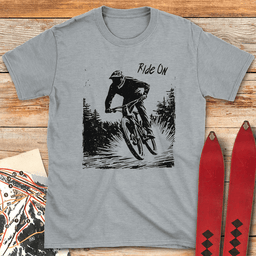 Ride On T Shirt Gift For Skier