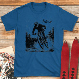 Ride On T Shirt Gift For Skier