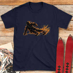 Im On Fire T Shirt Gift For Skier