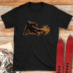 Im On Fire T Shirt Gift For Skier