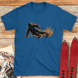 Im On Fire T Shirt Gift For Skier