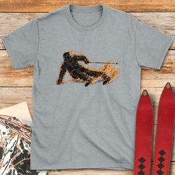 Im On Fire T Shirt Gift For Skier