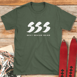 Sexy Senior Skier T Shirt Gift For Skier