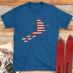 Drop In USA T Shirt Gift For Skier