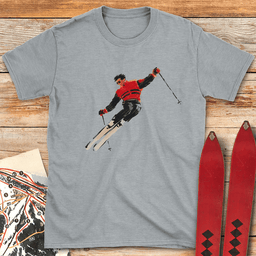 Old School Style T Shirt Gift For Skier