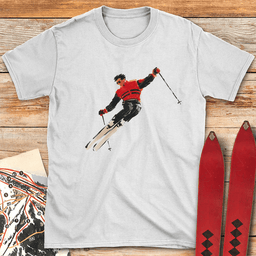 Old School Style T Shirt Gift For Skier
