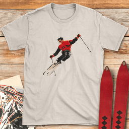 Old School Style T Shirt Gift For Skier