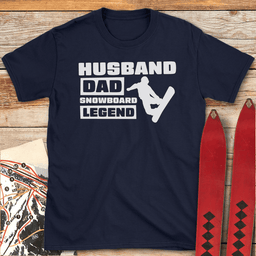 Husband Dad Snowboard Legend T Shirt Gift For Dad