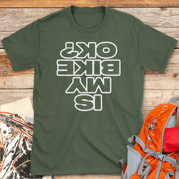 Is My Bike Ok T Shirt Gift For Skier
