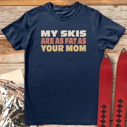 Fat Mom Skis T Shirt Gift For Mom