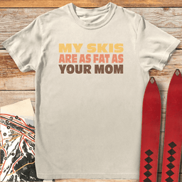 Fat Mom Skis T Shirt Gift For Mom