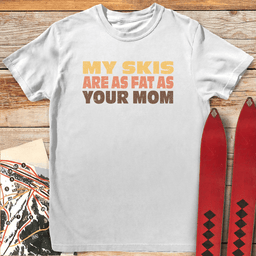 Fat Mom Skis T Shirt Gift For Mom