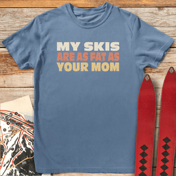Fat Mom Skis T Shirt Gift For Mom