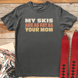 Fat Mom Skis T Shirt Gift For Mom