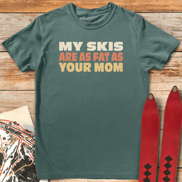 Fat Mom Skis T Shirt Gift For Mom