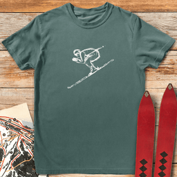 Full Tuck T Shirt Gift For Skier