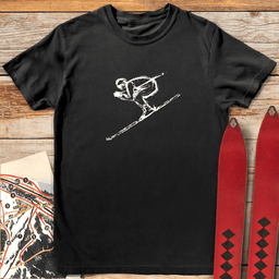 Full Tuck T Shirt Gift For Skier