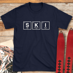 Periodic Ski Table T Shirt Gift For Skier