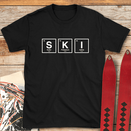 Periodic Ski Table T Shirt Gift For Skier