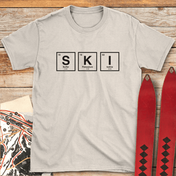 Periodic Ski Table T Shirt Gift For Skier