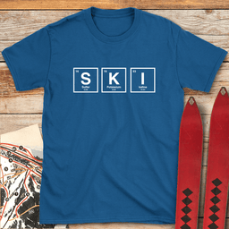 Periodic Ski Table T Shirt Gift For Skier