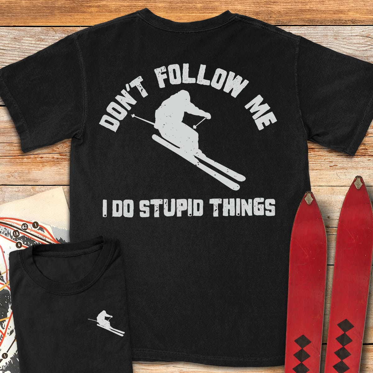 Dont Follow Me Back T Shirt Gift For Skier