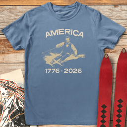 Lincoln Ski USA 250 T Shirt Gift For Skier