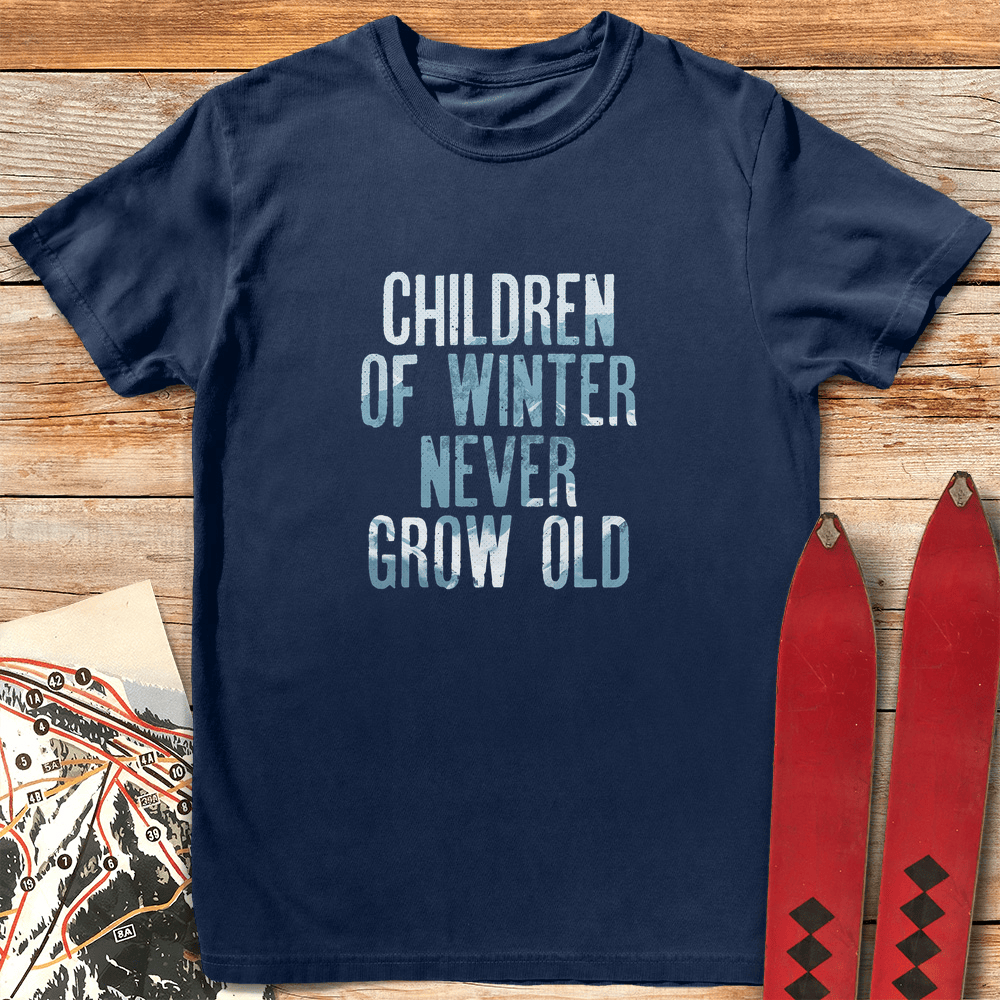 Children Of Winter T Shirt Gift For Skier