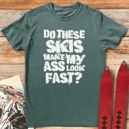 Fast Ass T Shirt Gift For Skier