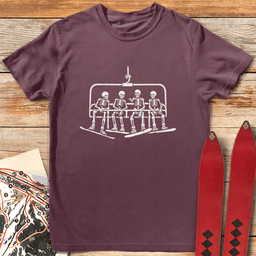 Dead Shred Board Crew T Shirt Gift For Skier
