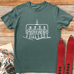 Dead Shred Board Crew T Shirt Gift For Skier