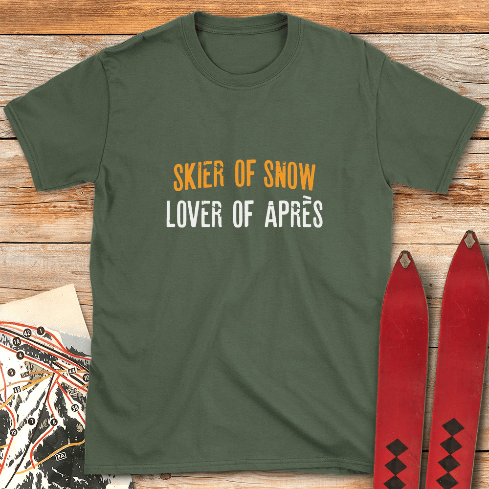 Lover Of Apre S T Shirt Gift For Skier