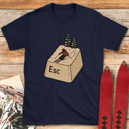 Escape Ski T Shirt Gift For Skier