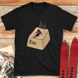 Escape Ski T Shirt Gift For Skier